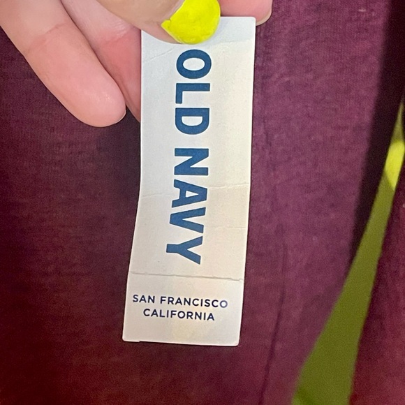 Old Navy Long Sleeve Midi Burgundy Dress - Picture 2 of 5